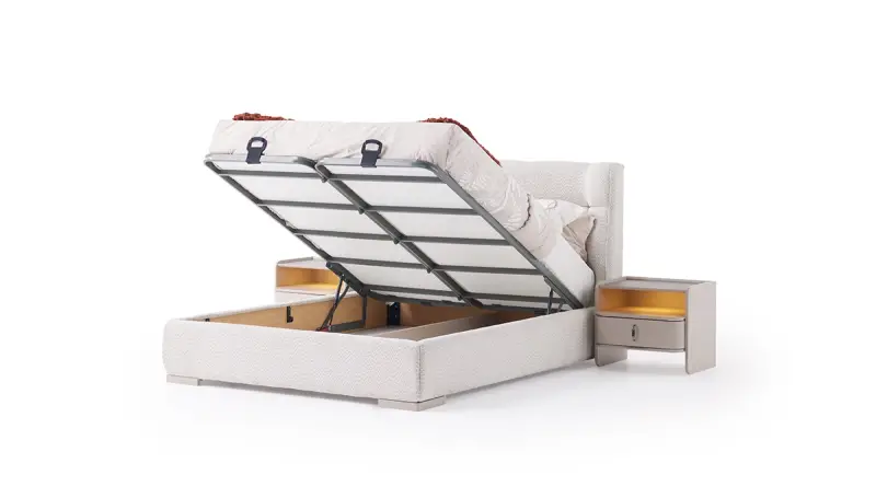 Eyfel Modern Bed Frame with Storage (160x200) - 2