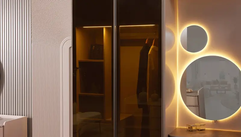 Eyfel Modern Corner Wardrobe - 4