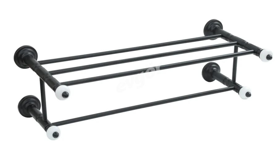 Fantasia Köşeli Mat Siyah Havlu Bar