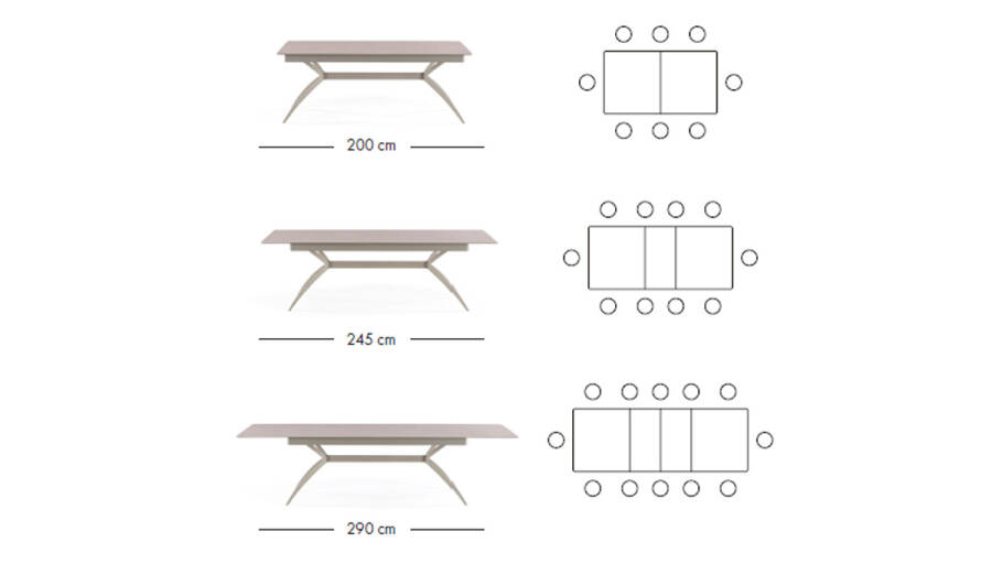 Felsa Extendable Table - 6