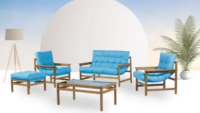 Fermont Blue Bahce Oturma Grubu