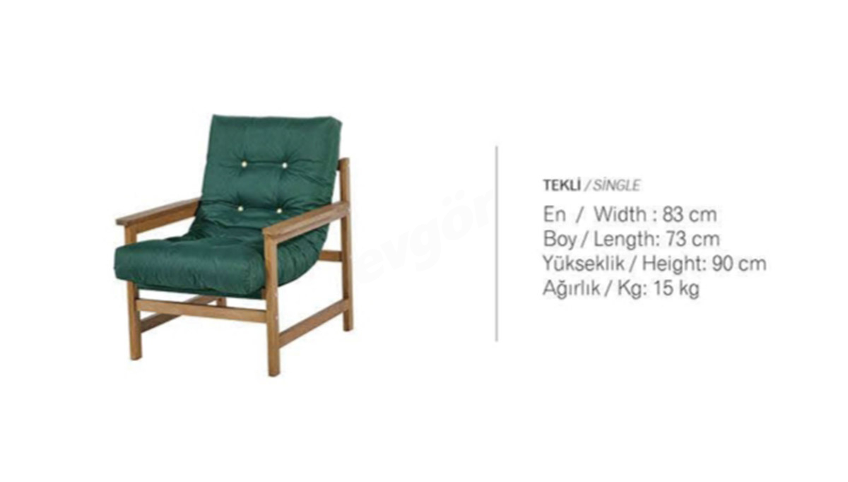 Fermont Yesil Bahce Oturma Grubu - 3