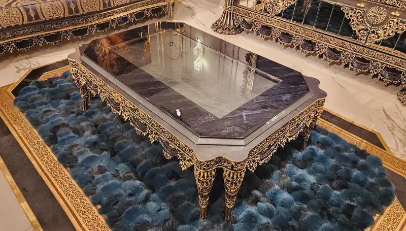 Fethiye Mavi Klasik Koltuk Takımı - 6