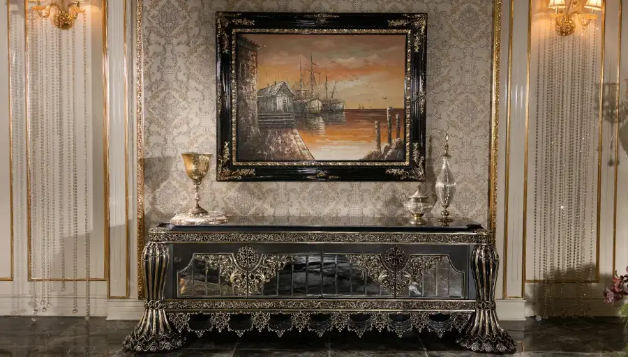 Fethiye Mavi Klasik Koltuk Takımı - 7