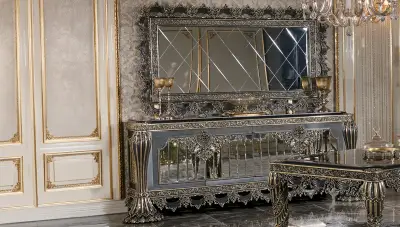 Fethiye Mavi Klasik Konsol + Ayna 