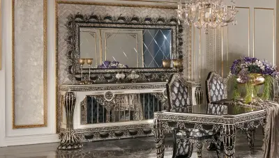 Fethiye Siyah Klasik Konsol + Ayna 