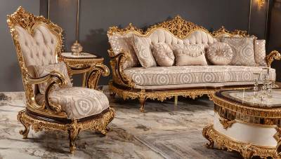 Galata Classic Sofa Set - 5