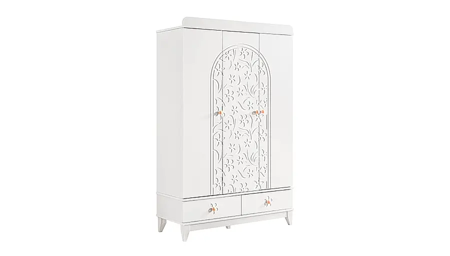Galya 3-Door Wardrobe - 1