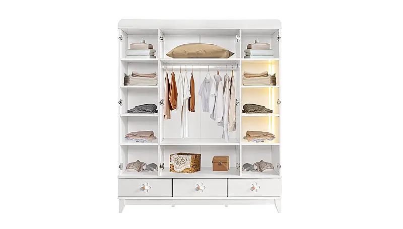 Galya 4-Door Wardrobe - 2