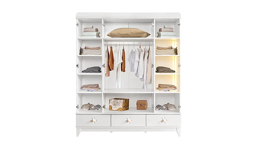 Galya 4-Door Wardrobe - 2