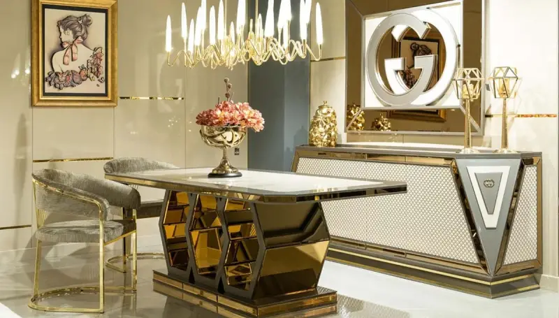 Gudnes Metal Dining Room - 1