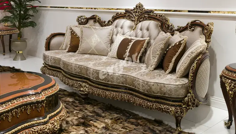 Harzemşah Klasik Üçlü Koltuk - 1