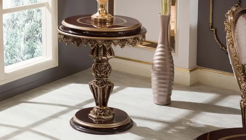 Haseki Ceviz Klasik Yan Sehpa