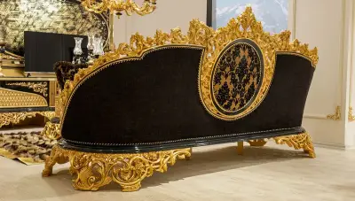 Hazar Black Sofa Set - 4