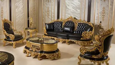 Hazar Black Classic Office Room - 6