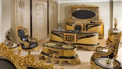 Hazar Black Classic Office Room - 1