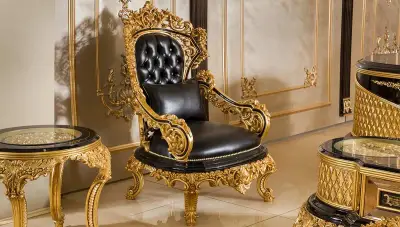 Hazar Black Classic Office Room - 8