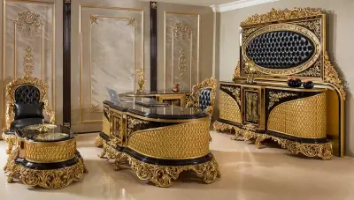 Hazar Black Classic Office Room - 2