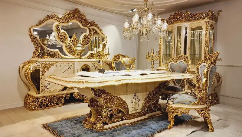 Hümeyra Blue Classic Dining Room