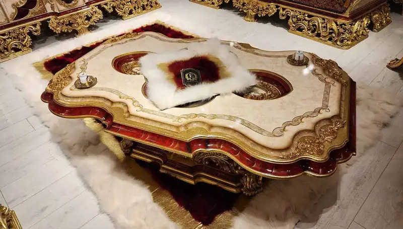 Humeyra Red Classic Coffee Table