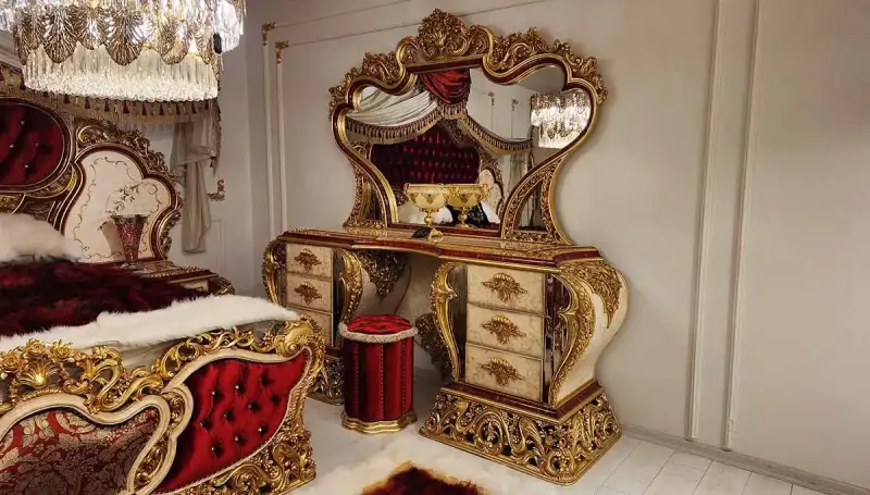 Humeyra Red Classic Dresser
