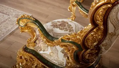 Humeyra Leafy Classic Armchair - 2