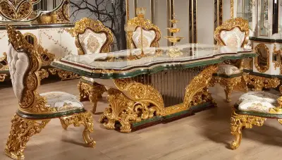 Humeyra Leafy Classic Dining Table - 1