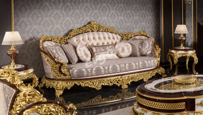 Hünkar Varaklı Üçlü Koltuk - 1