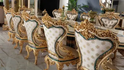 Hurrem Classic Meeting Table - 4