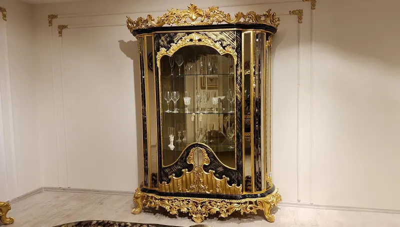 Kamelya Siyah Klasik Vitrin