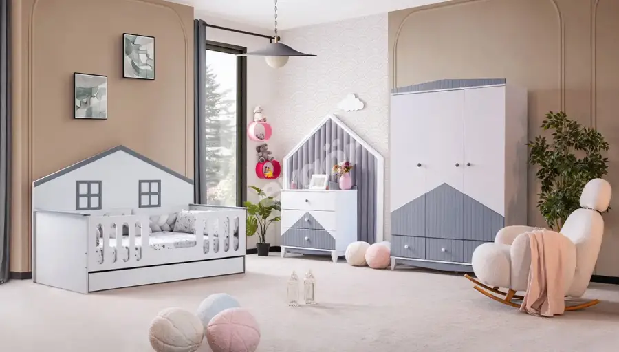 Kelebek Gray Children's Room - 1