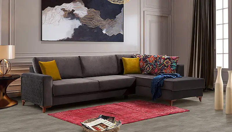 Kosa Modern Sleeper Sectional Sofa