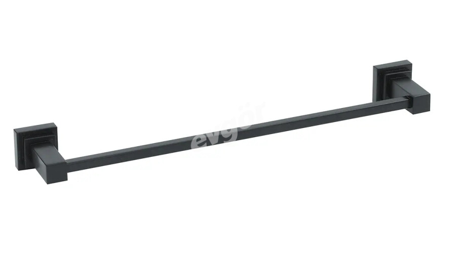 Kubica Mat Siyah Tekli Havlu Bar