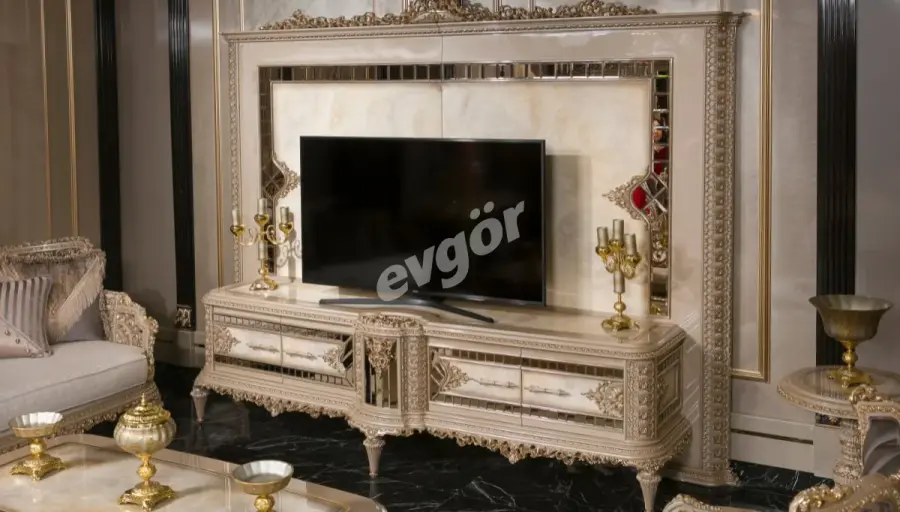 Laleli Krem Klasik TV Ünitesi - 1