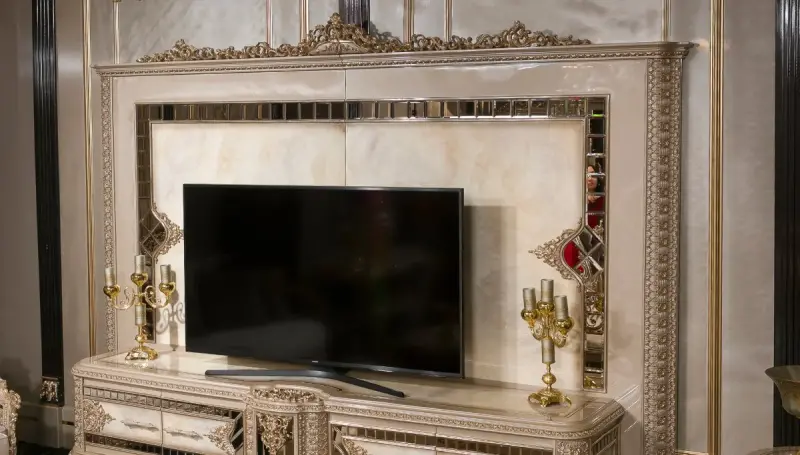 Laleli Krem Klasik TV Ünitesi - 3