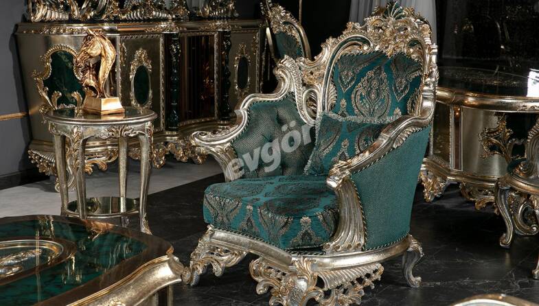 Lapseki Yeşil Klasik Berjer - 1