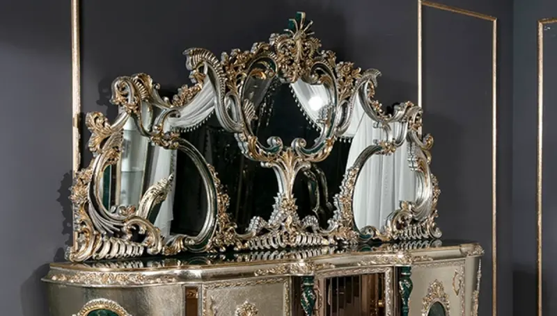 Lapseki Yeşil Klasik Konsol Aynası