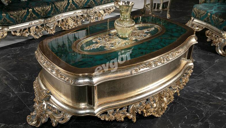 Lapseki Yeşil Klasik Orta Sehpa - 1