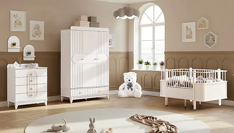 Layla White Baby Room