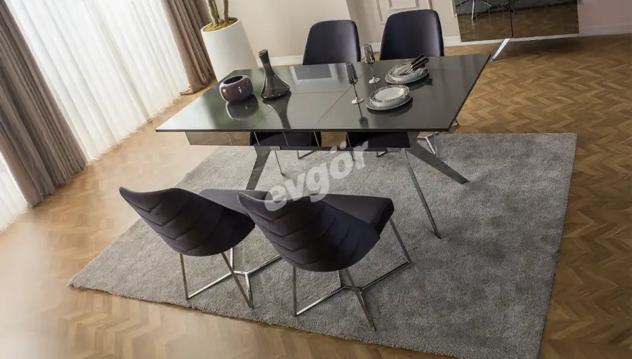Lekza Antrasit Modern Yemek Odası - 2