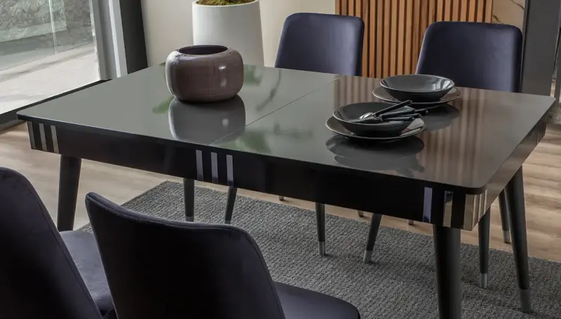 Livada Antrasit Modern Yemek Masası