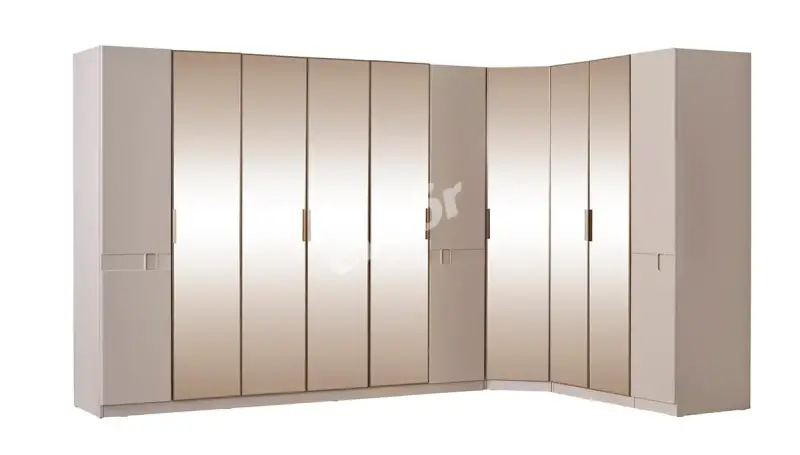 Lizge Modern Corner Wardrobe - 2