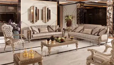 Lopez Art Deco Sofa Set - 1