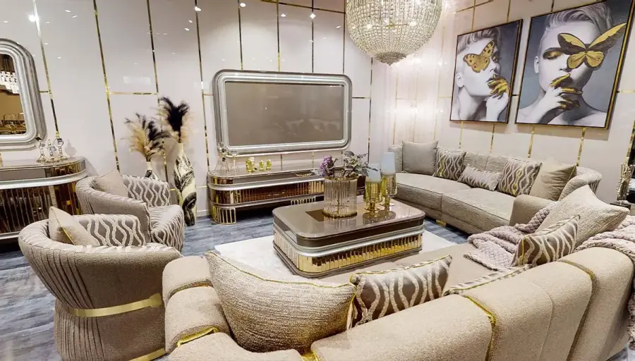 Lora Luxury Sofa Set - 2