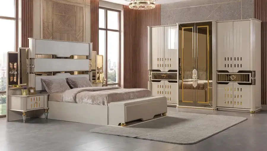 Lostar Cream Luxury Bedroom - 1