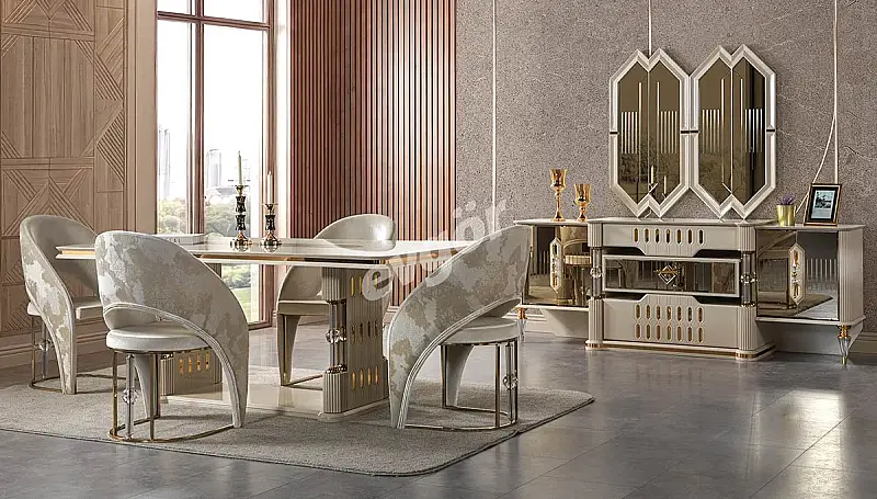 Lostar Cream Luxury Dining Room
