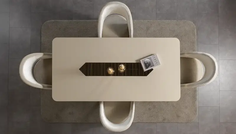 Lostar Cream Luxury Dining Room - 4