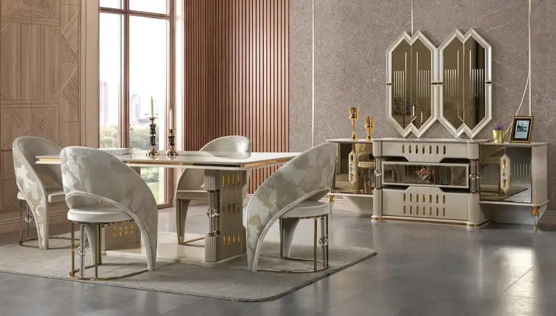 Lostar Cream Luxury Dining Room