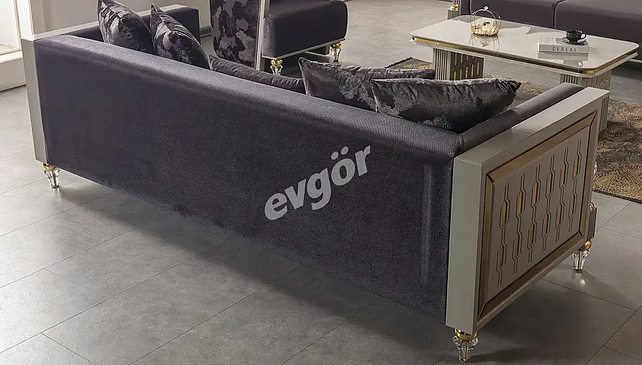 Lostar Luxury Three-Seater Sofa - 2