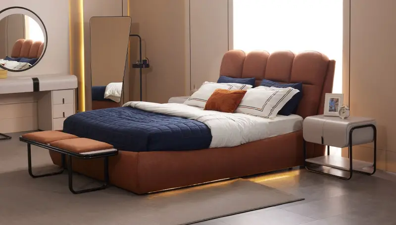 Lovera Modern Bed Frame with Storage (160x200)